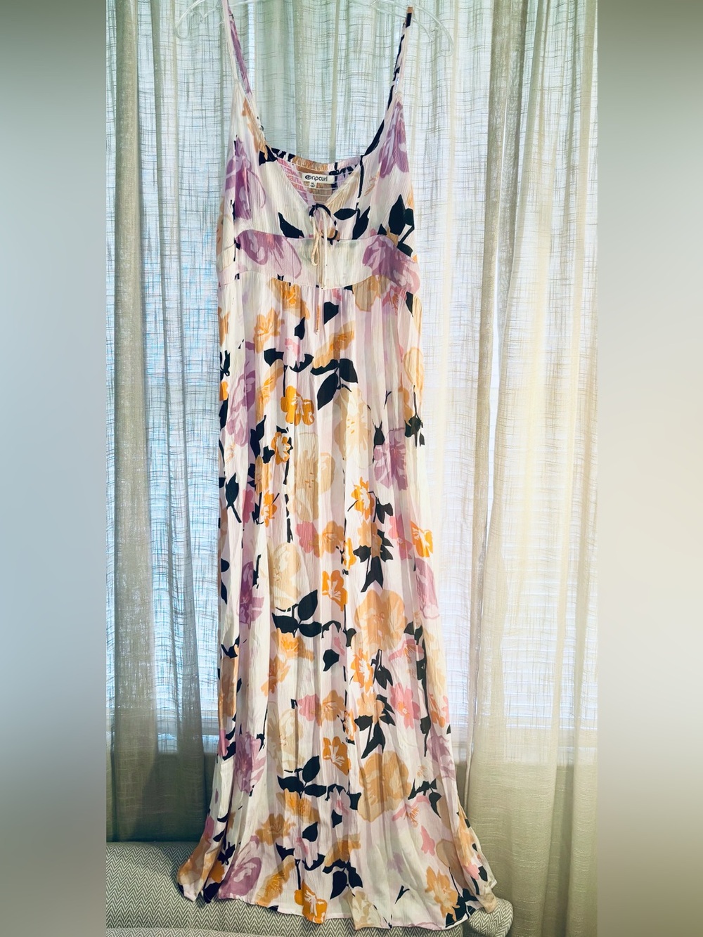 NWT Rip Curl Lakeshore Maxi Dress - Size XL - Boho Floral Sundress